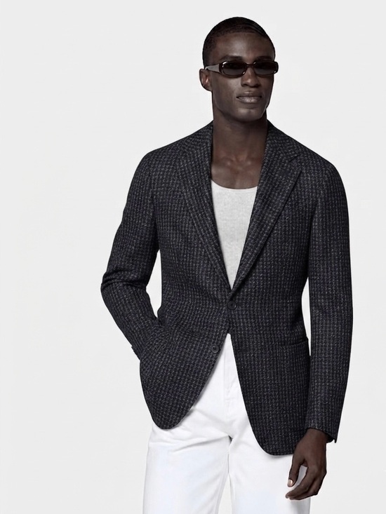 Saks Fifth Avenue Other - Saks Fifth Avenue Men’s tailored Blazer-Black check_Limited edition